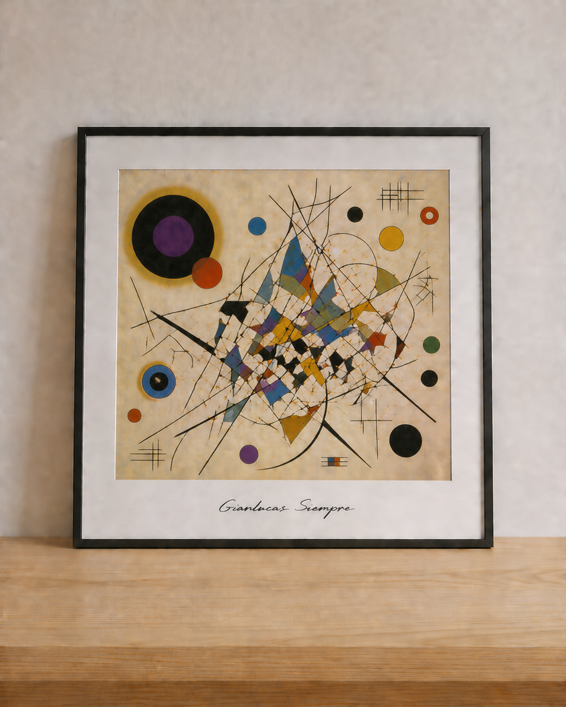 Abstract geometry on a minimalist wall (3)