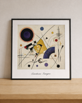 Abstract geometry on minimalist tabletop